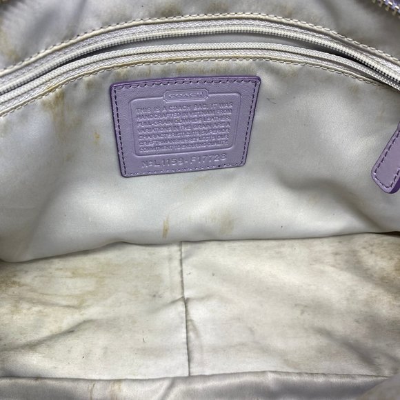 Coach Purple Shoulder Bag - Picture 7 of 9